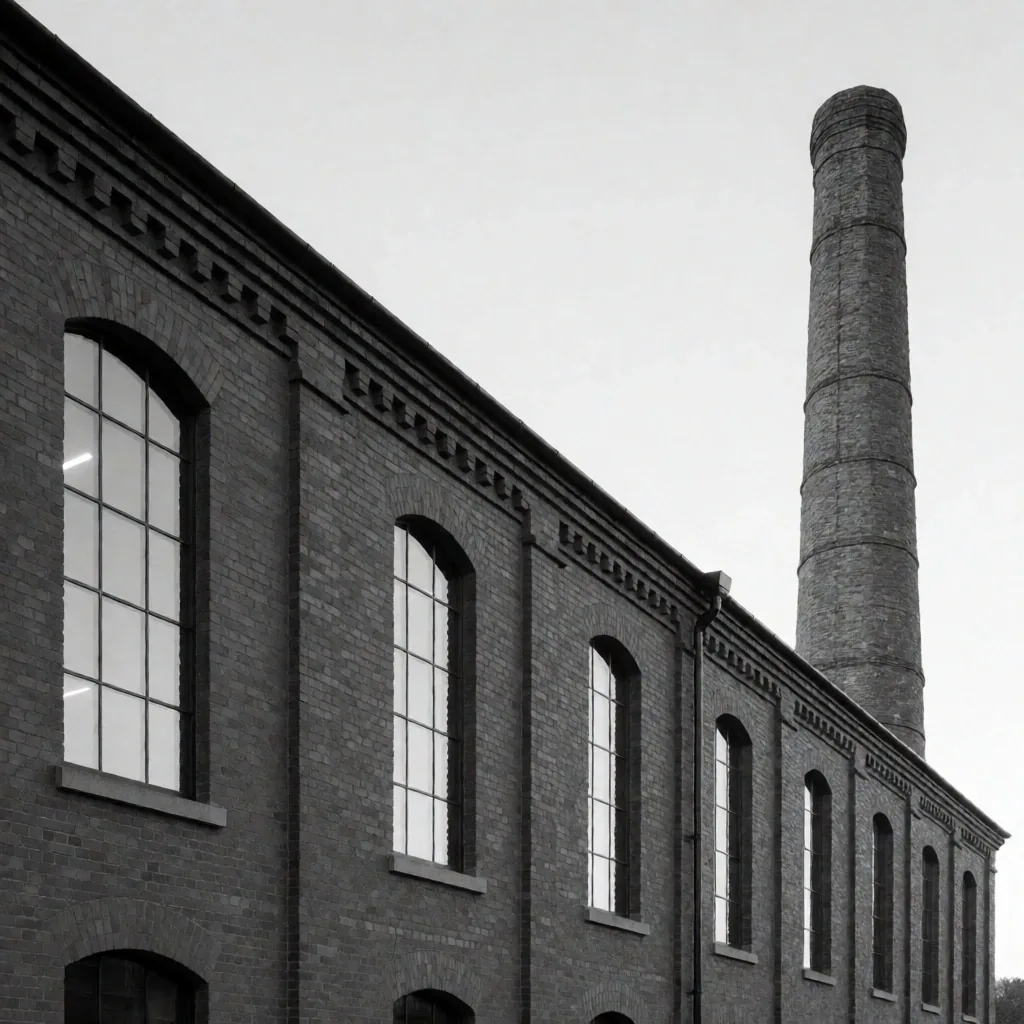 Repurposed industrial building used as a sports venue